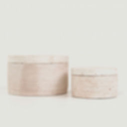 stone jars with lids