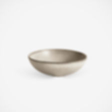 neutral color stoneware bowl