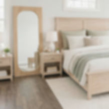 organic modern large floor mirror