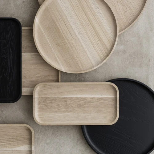 Rift Cut White Oak Wood Tray | FSC Certified Wooden Tray