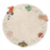 Interstellar Kids Round Play Rug