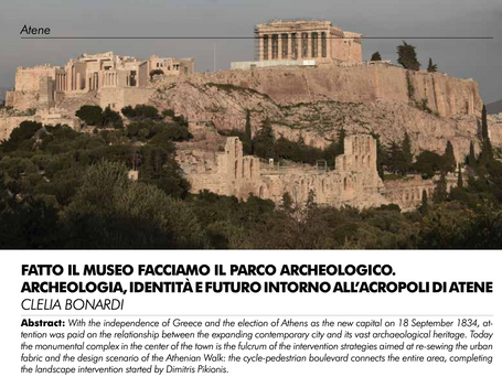 Archeologia, identità e futuro: intorno all’Acropoli di Atene