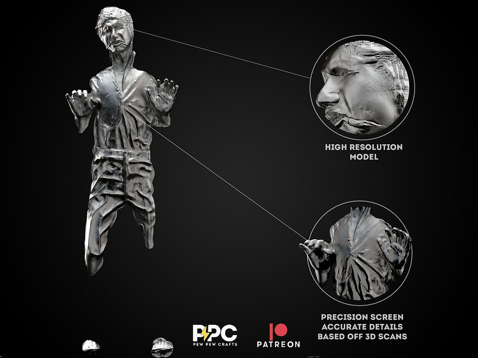 Thumbnail: Han Solo in Carbonite |Star Wars| Empire Strikes Back|3d Print model