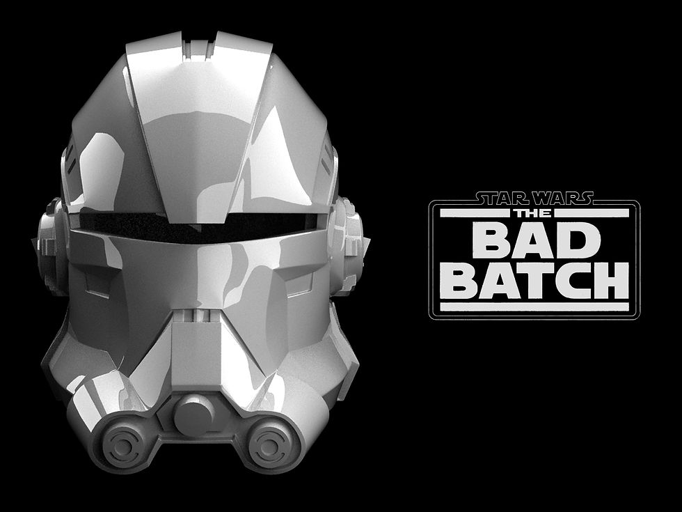 ECHO helmet | 3D model | 3D print | Printable | Bad Batch