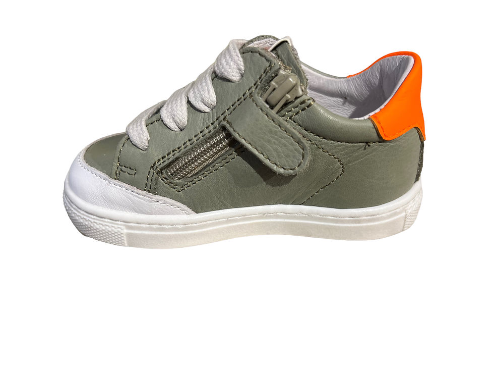 Miniatura: Ciao scarpa bambino in pelle chiusura laccio cerniera Made in Italy C2794