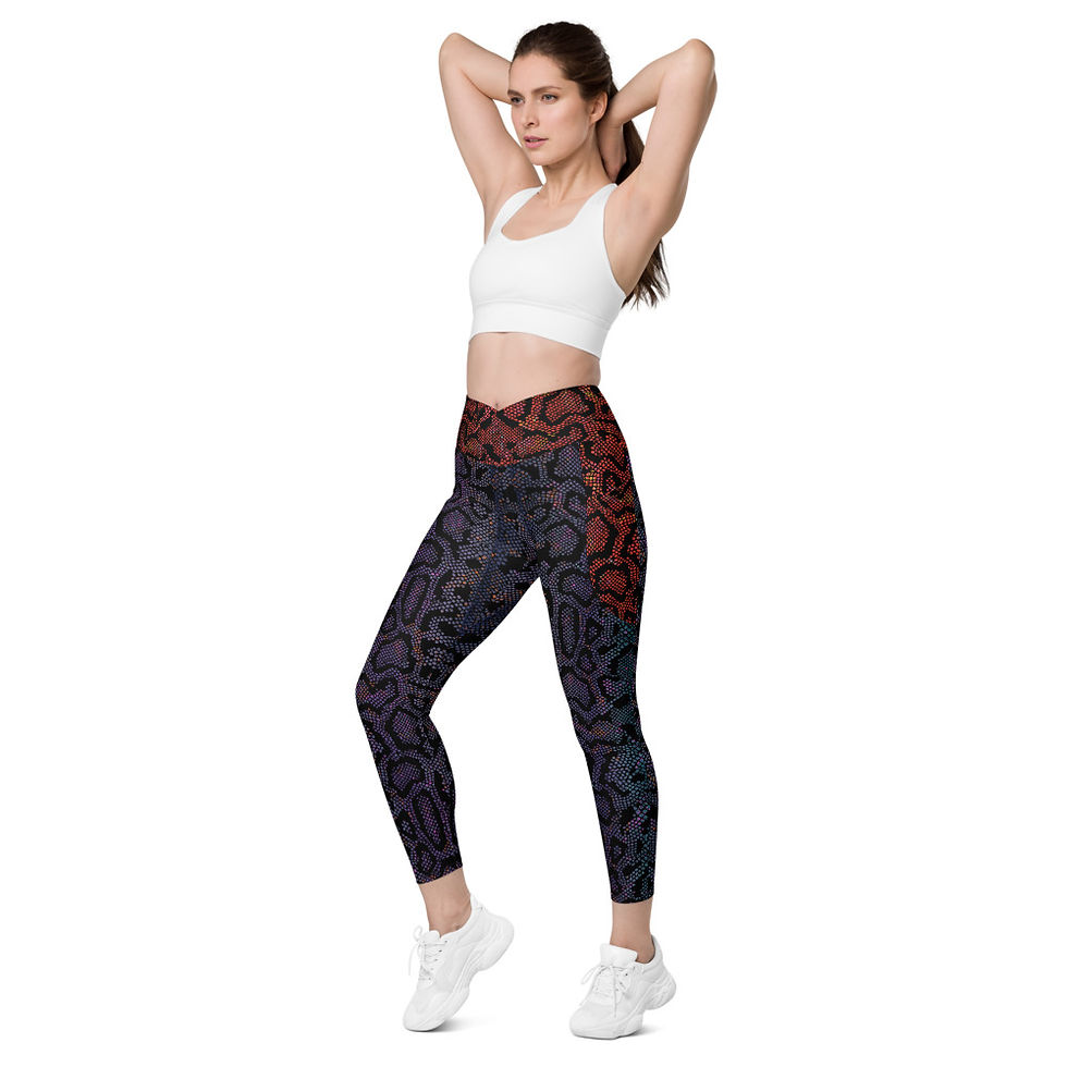 Miniatura: Crossover leggings with pockets