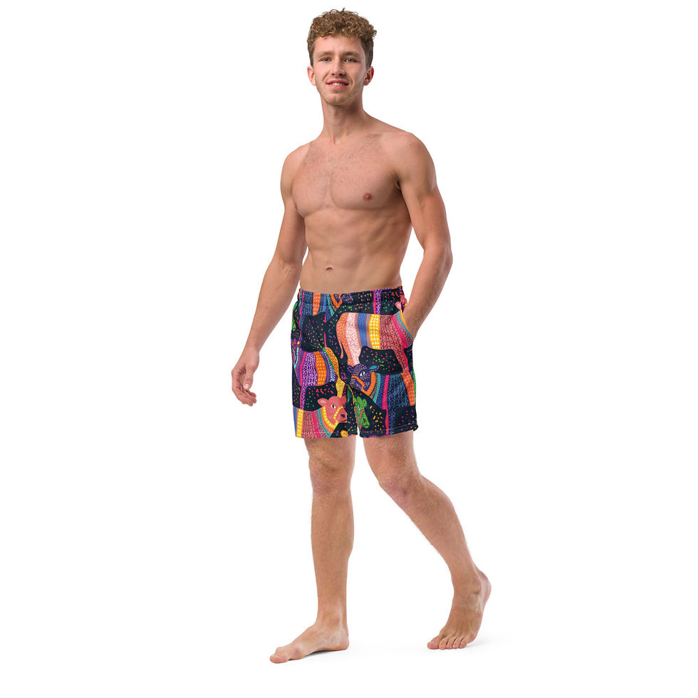 Miniatura: Cow Men's swim trunks