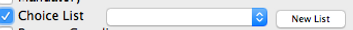 choice list option