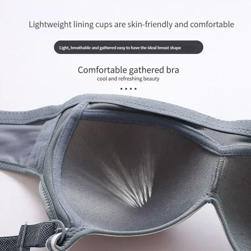 Thumbnail: Large Size Push Up Bra Sexy Bra for Women Wire Free Bralette Comfortable Seamles