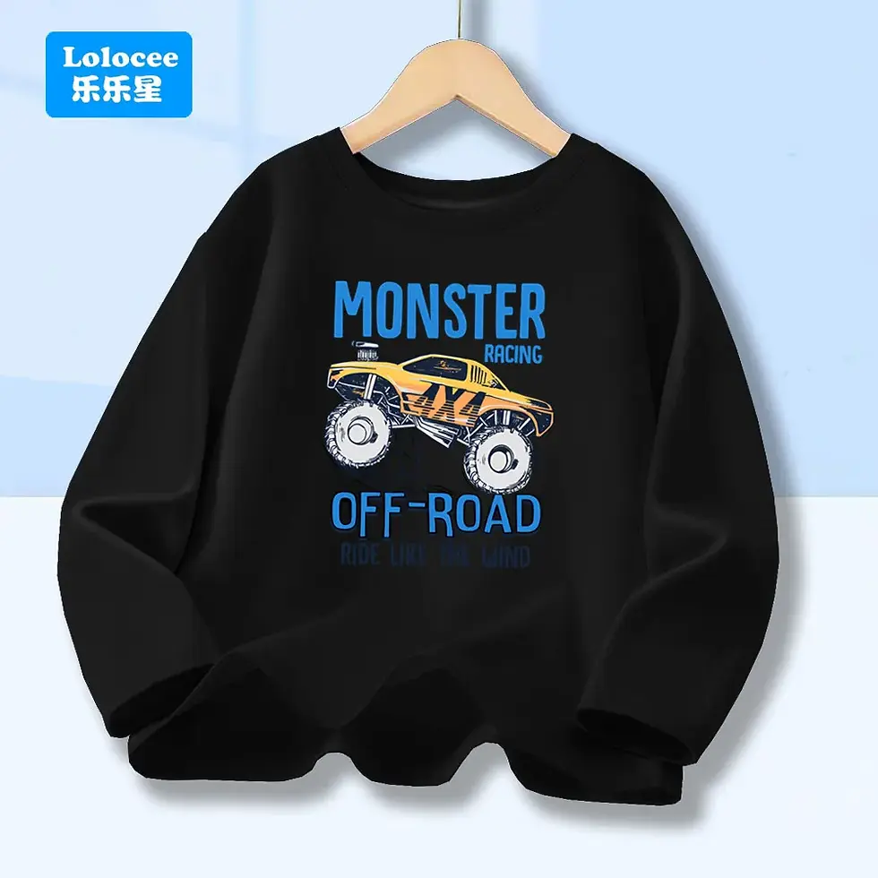 Thumbnail: Little Kids Clothes Baby Boys 2025 Spring New Autumn Cartoon Space Rocket Long S