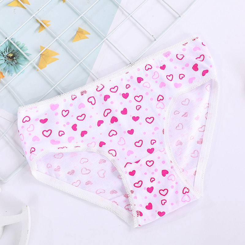 Thumbnail: 1/3/6/12 Pcs 100% Cotton Panties Sets Girls Kids Short Briefs Children Underwear