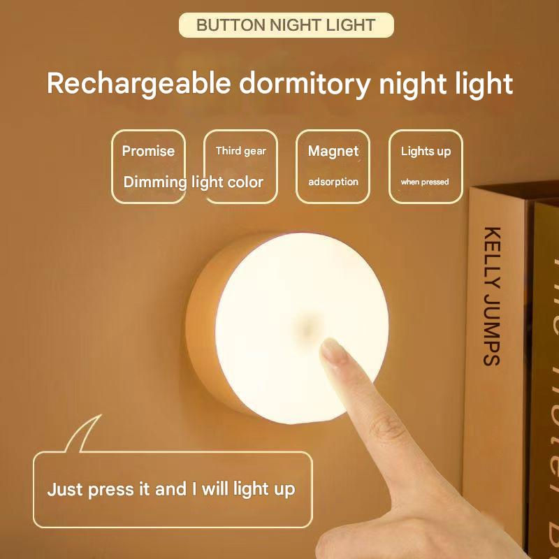 New dormitory night light bedside light learning desk lamp eye protection chargi