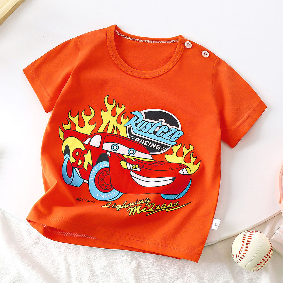 Thumbnail: Children's Clothing T-Shirt Kids Clothes Boys Girls Summer Cartoon Tops Short Sl