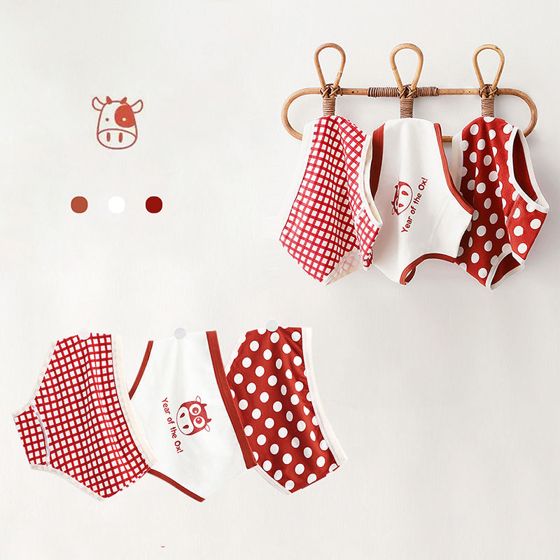 Thumbnail: 3Pcs/lot Kids Panties 7 Collections Chirdren's Underwear Lovely Girls Briefs Flo
