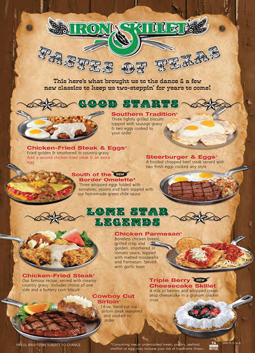 Iron Skillet Menu With Prices How do you Price a Switches?