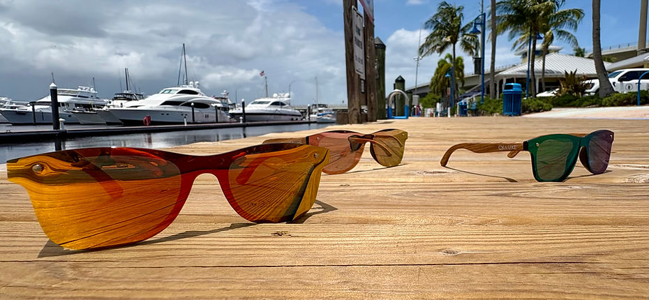 Sunglasses by the beach