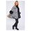 Thumbnail: Faux Fur Front Opening Leopard Cape