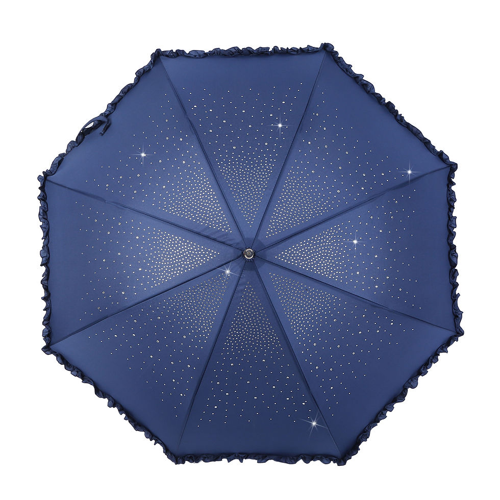 Thumbnail: Navy Blue Sparkle Diamond Brolly