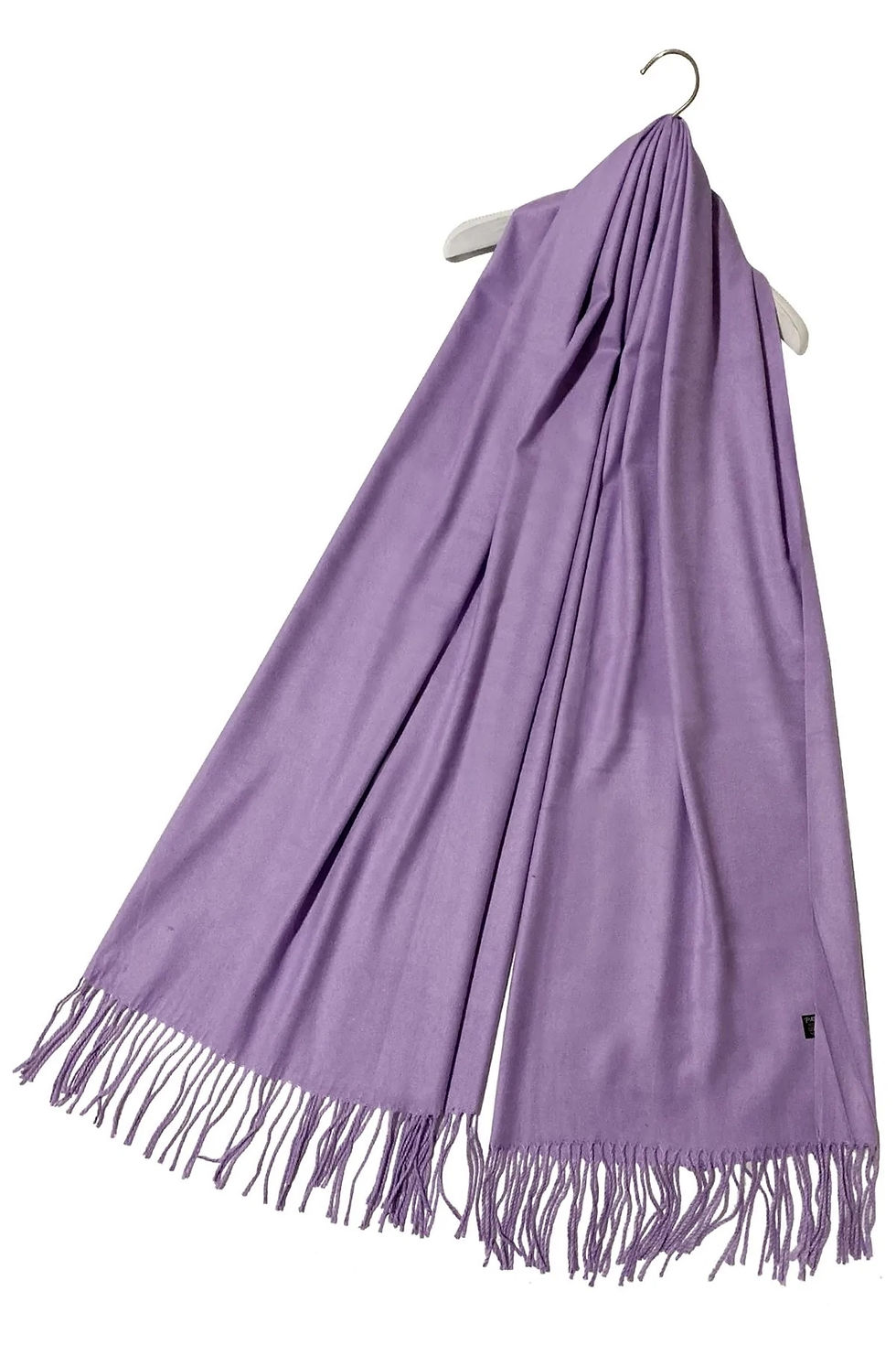 Lilac Super Soft Plain Pashmina Tassel Scarf
