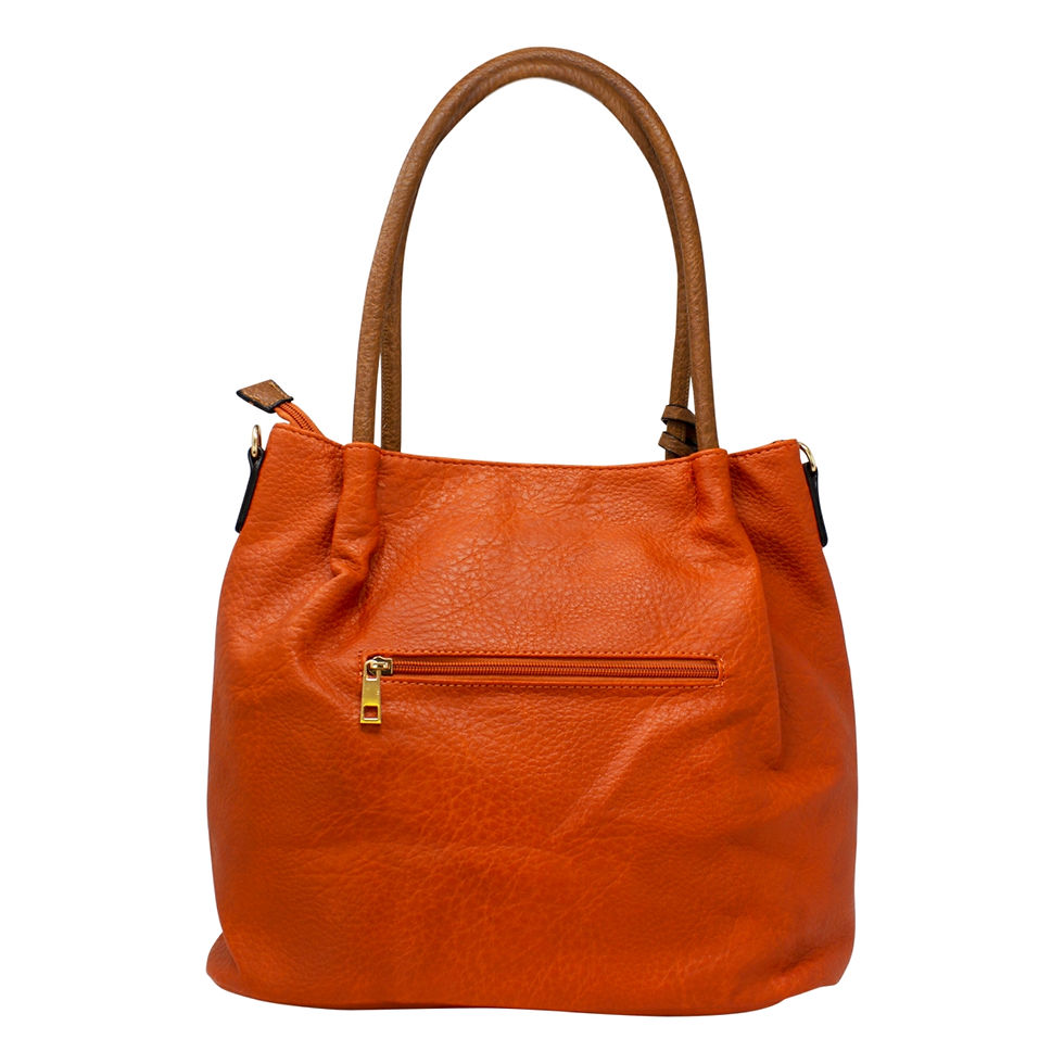 Thumbnail: Large Tote bag with Stitched Grid Pattern