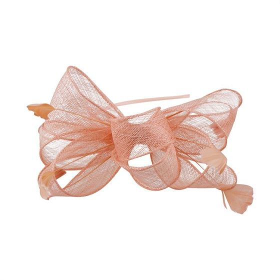 Thumbnail: Sinamay Bow and Feather Fascinators