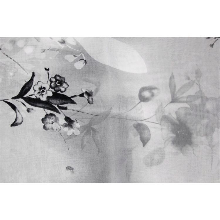 Thumbnail: Two Tone Floral Chiffon Scarf