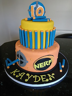 Nerf Birthday Cake