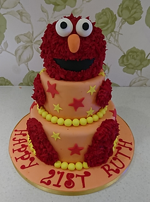 Elmo Birthday Cake