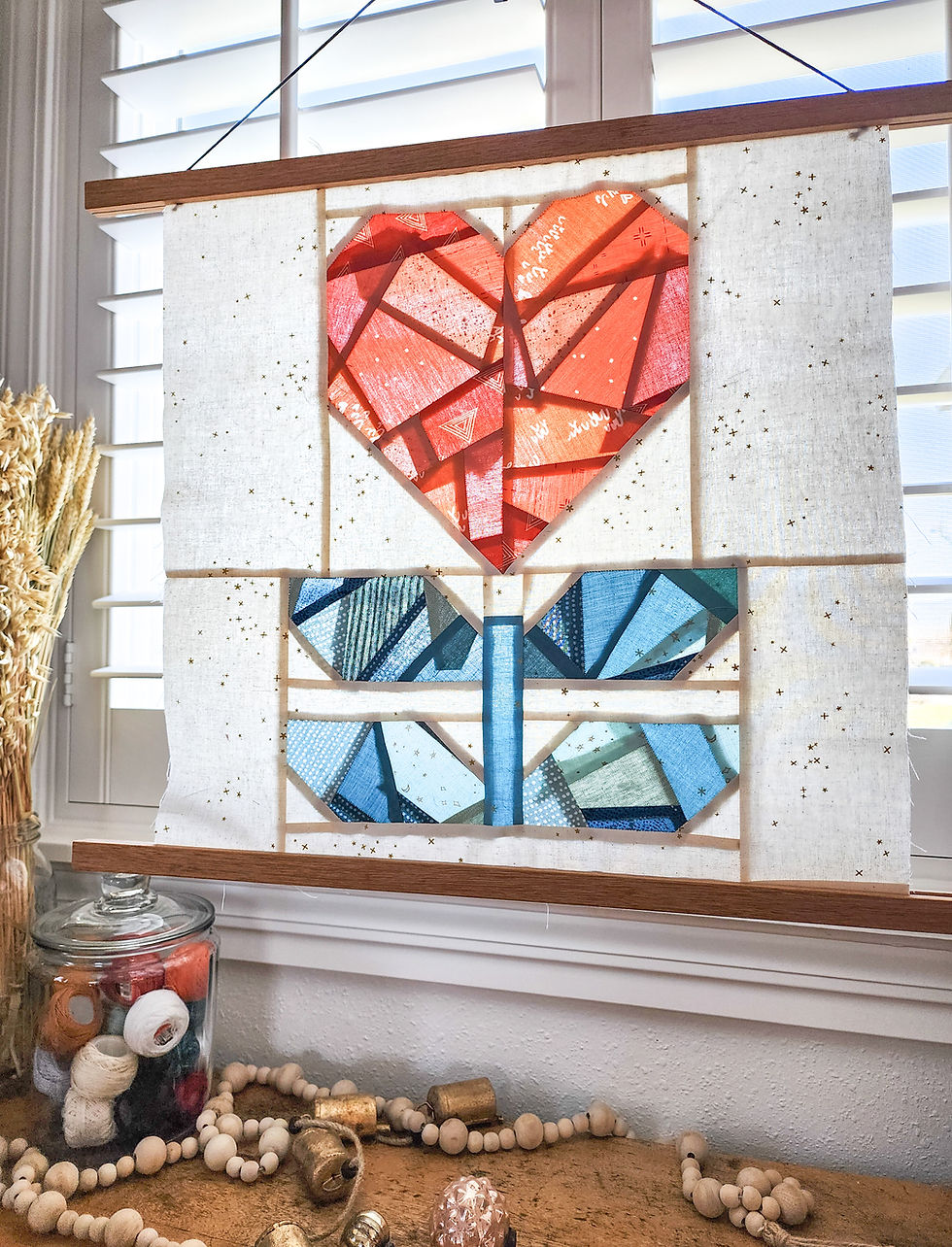 Thumbnail: Lovely Blooms Mini Quilt Pattern - Digital PDF Download