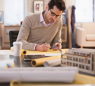 Architekt bei der Arbeit
