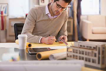 Architekt bei der Arbeit