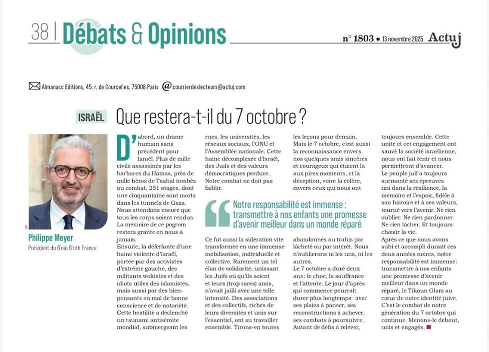 L'edito de Philippe Meyer