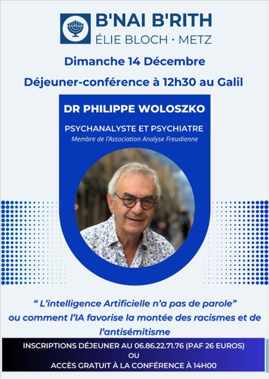 Dejeuner-conférence sur l’IA