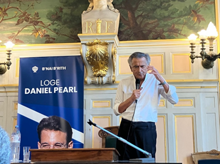 Bernard-Henri Lévy invité de la loge Daniel Pearl
