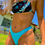 Miniatura: Bikini bandeau batik - Oasis