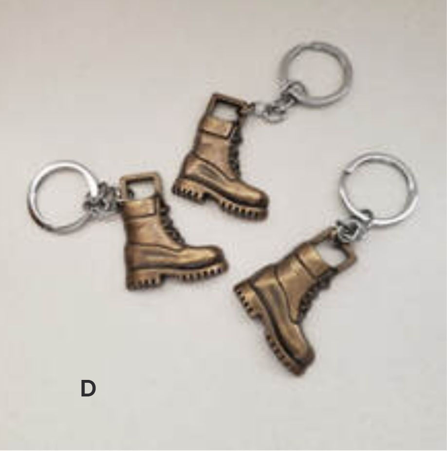 Thumbnail: Antique look work boot key holder.
