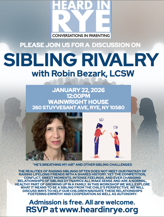 Sibling Rivalry with Psychotherapist Robin Bezark, LCSW