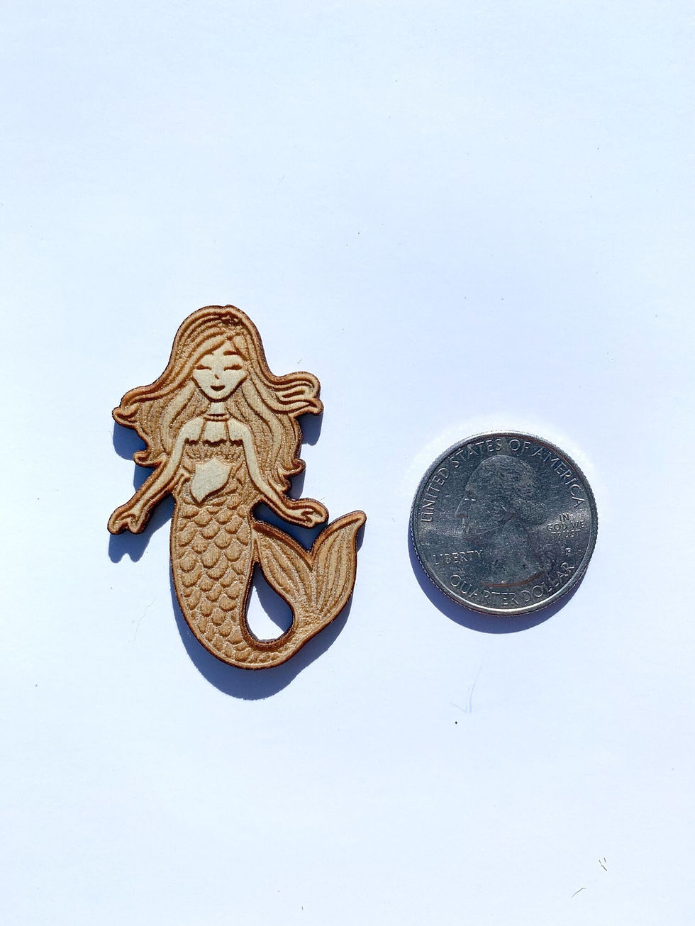 Thumbnail: Small Wooden Mermaid