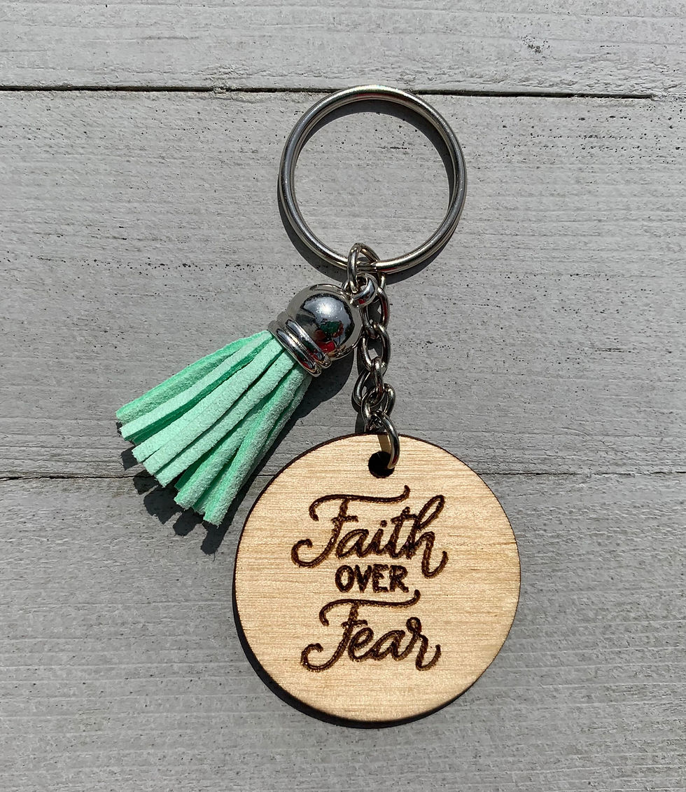 Thumbnail: Inspirational Wooden Keychains