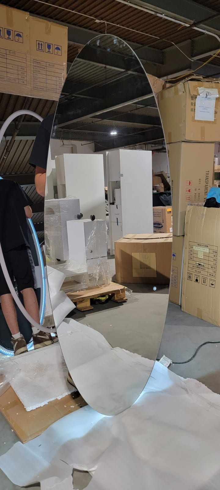 Thumbnail: LED Mirror, Hairdressing mirror; SIZE:32"W x 71"H/ M6