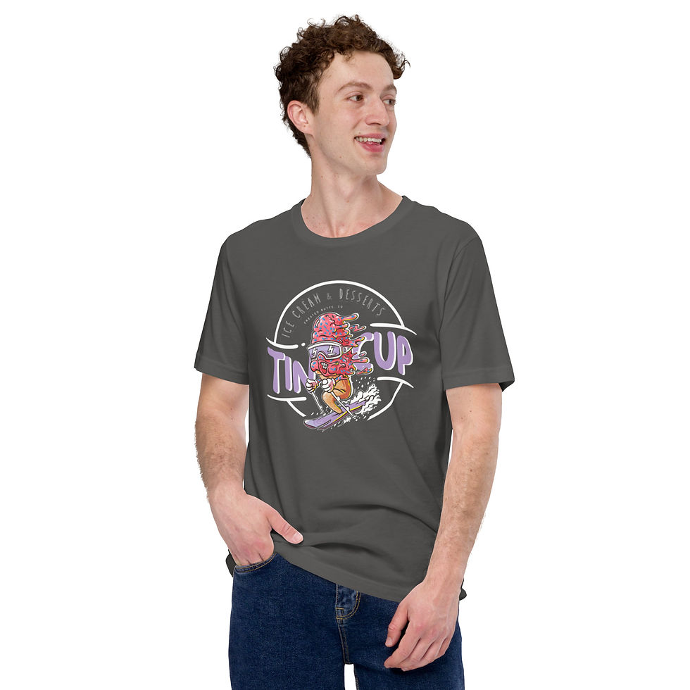 Thumbnail: Unisex t-shirt with Cone on Skis