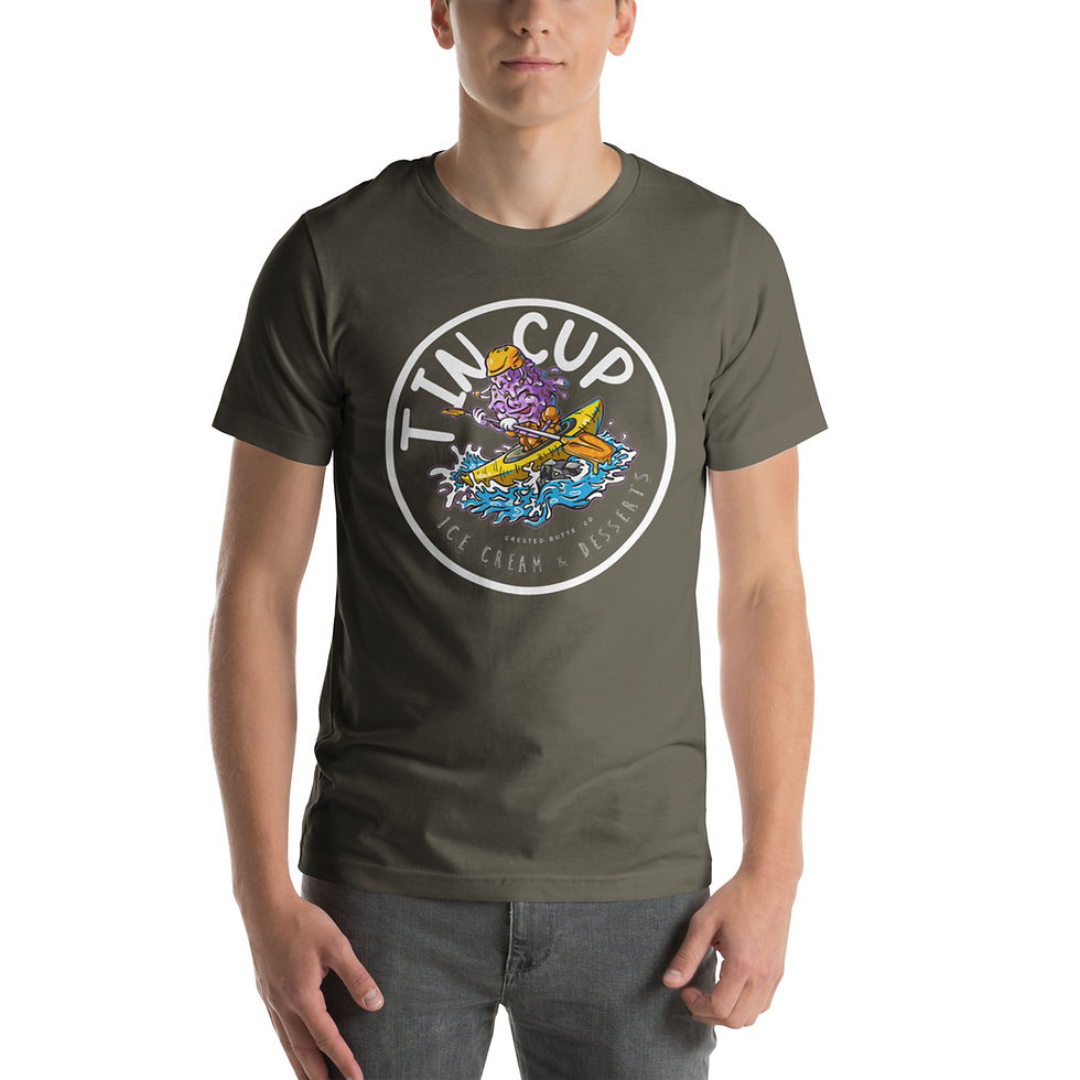 Thumbnail: Unisex t-shirt with Kayaking Cone