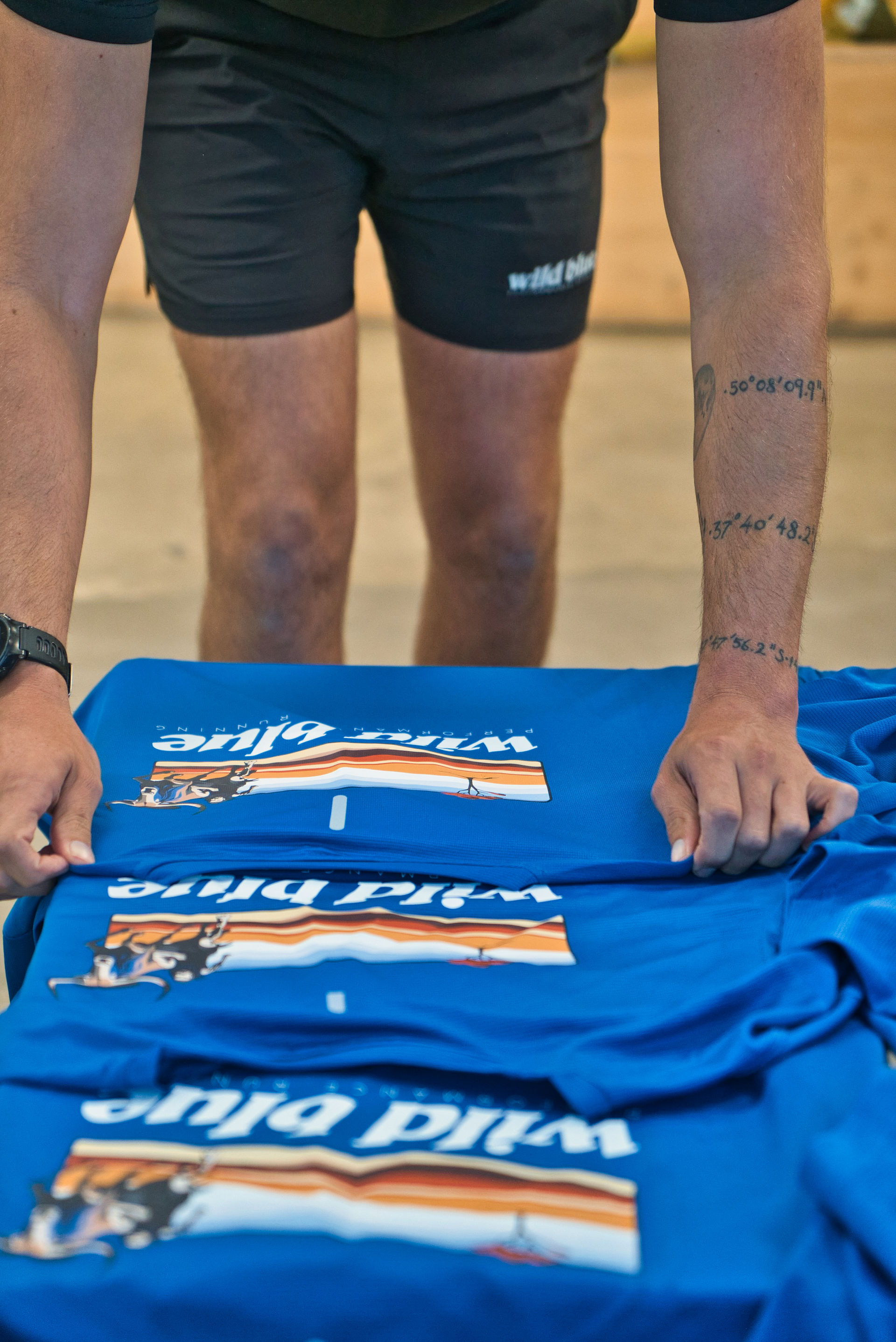 Wild Blue tops for our runners