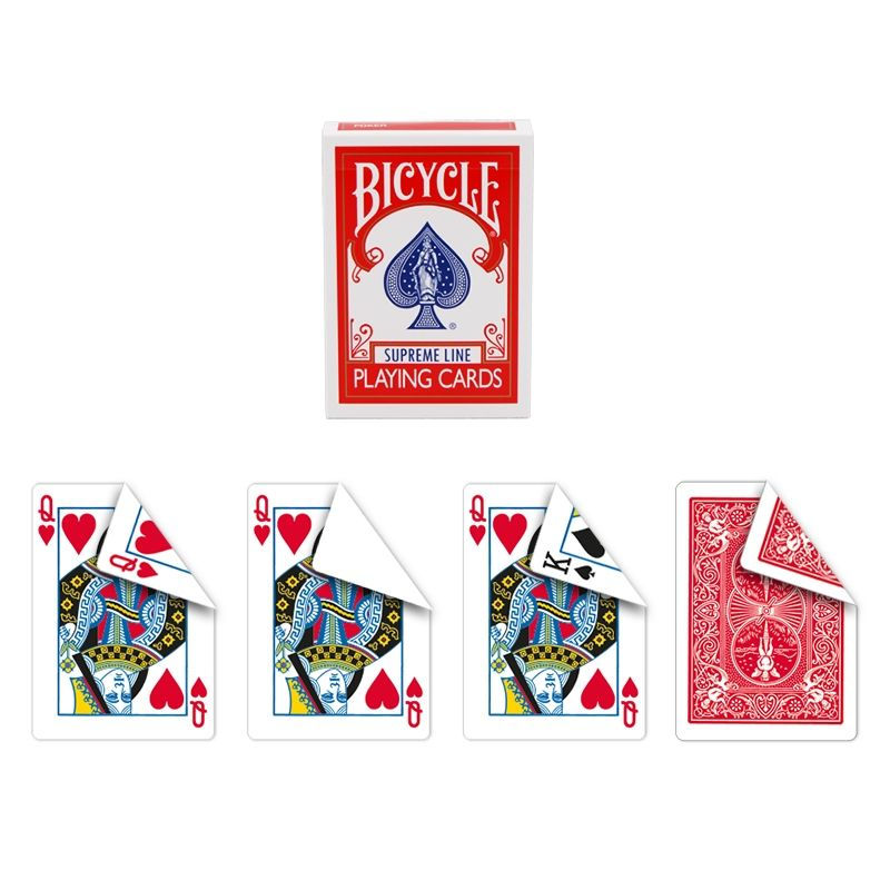 Miniature : Bicycle - Supreme Line - One way forcing deck (dos rouge)