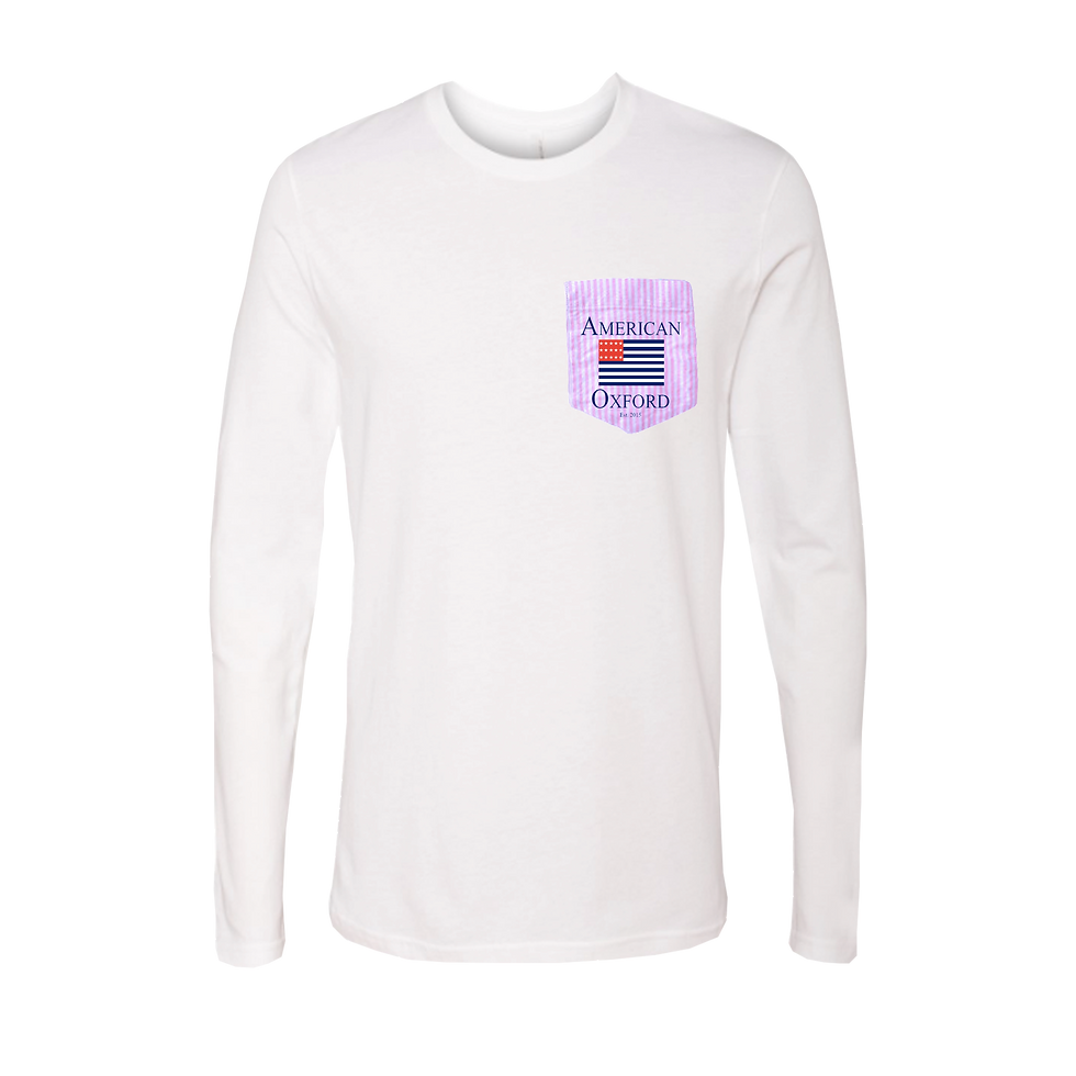 Signature American Oxford Pink & White Stripe Pocket