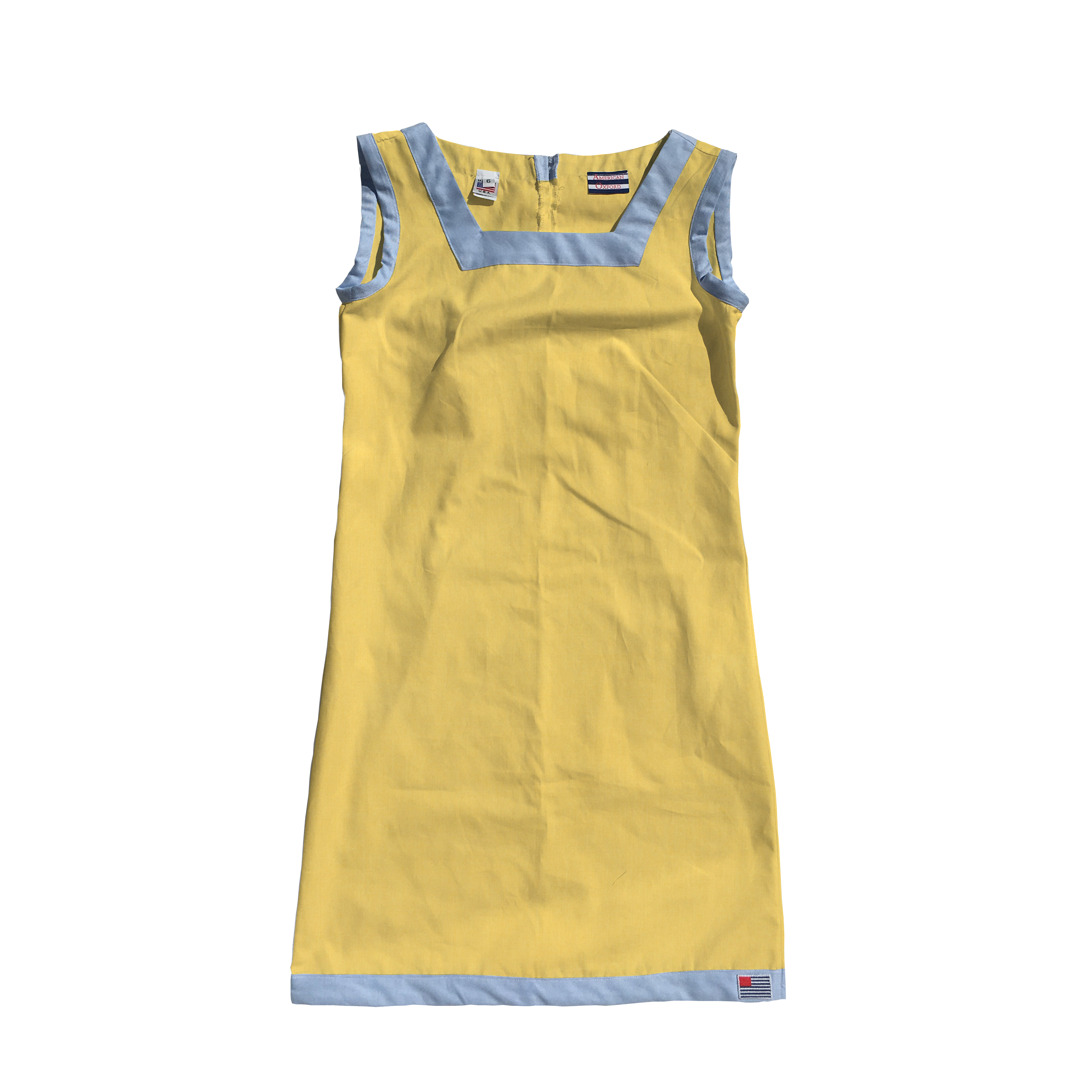The Shift Dress - Cotton Lemon