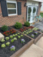 Eldersburg local landscape company flower beds at home