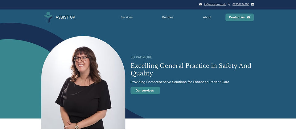 "After" - Assist GP's brand new website design by Fourmy Media Group (FMG)