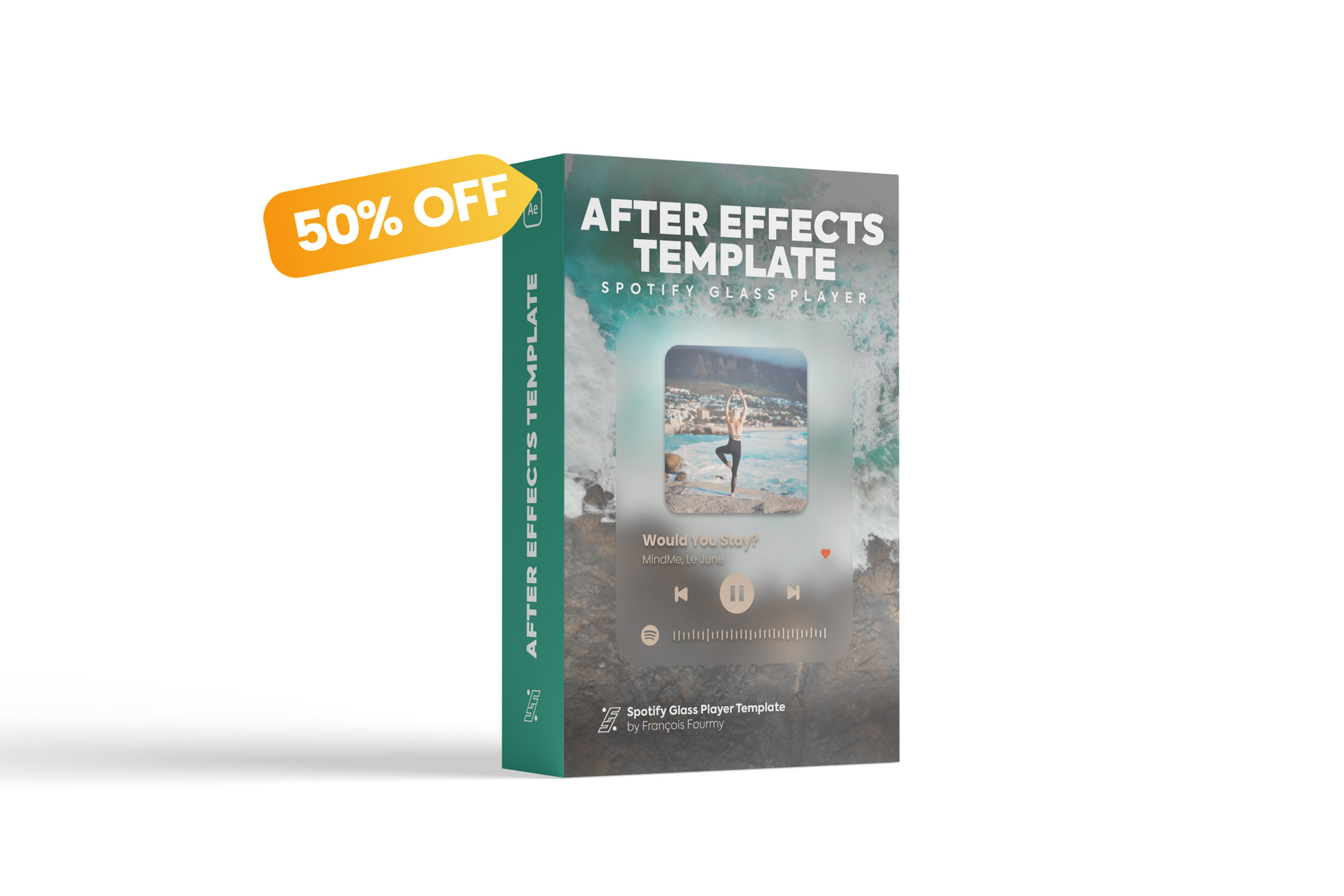 Spotify Glass Player - After Effects Template