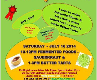 Make Sauerkraut and Butter Tarts